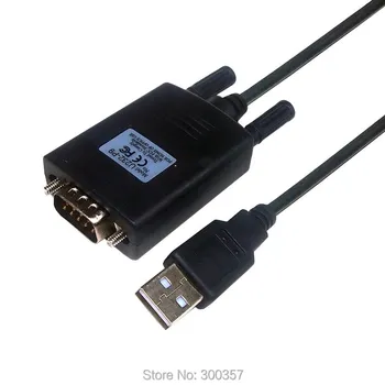 USB uz RS232 Vīriešu COM Portu Sērijas PDA 9Pin DB9 Sērijas pārveidotāja Adapteris GPS BTN Kabelis +cd draiveri ar chipset