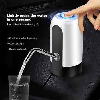 USB Uzlāde Ūdens Sūknis Elektriskais Ūdens Pudeli, Sūknis, Ūdens Krūze, Dozatoru Dzeramā Ūdens Padeves 304 nerūsējošā tērauda