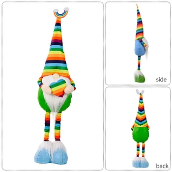 Varavīksnes Gnome Skandināvijas Tomte Nisse Lepnums Ziemeļvalstu Norris Krāsains Mājas Lauku mājas Virtuvē Dekoru LGBTQ Uzmundrināt Dāvanu