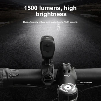 Velosipēdu Priekšējie Gaismas Komplekts 1000Lumen 4000mAh Velosipēdu Lukturu Ūdensizturīgs Izcelt Stūres USB Uzlādes MTB Ceļu Velo Lukturīti