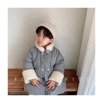 Vietas korejiešu bērnu apģērbs ir 2021. ziemas jauno grāmatu bērnu Atloks, kašmira silts korejas kokvilnas apģērbu