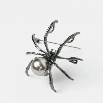 Viktorijas Perlamutra Virsbūves un Mikro Bruģēt Spider Piespraudes Piespraudes Signālu Sieviešu Modes Rotaslietas