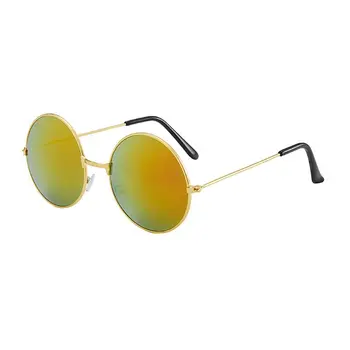 Vintage Apaļā Saules Brilles Jaunu Modes Konfektes Vintage Apaļš Spogulis Saulesbrilles ar UV 400