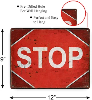 Vintage Metāla Plakātu Stop Brīdinājuma Zīmi Fart Joslu, Ievadiet Jūsu Pašu Risks Briesmas Mīnas Spēlētājs Istabas Personalizētu Dekoratīvie