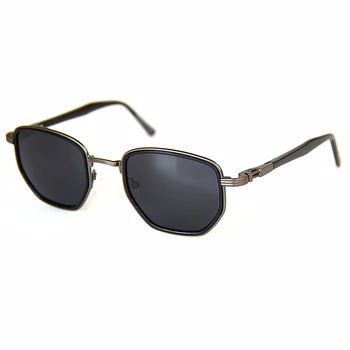 Vintage Modes Neregulāra Daudzstūra Titāna Saulesbrilles Hugo Importa Acetāts Augstas Kvalitātes UV400 Polarizētās Sievietes Cilvēks Brilles