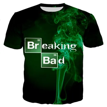 Vīrieši/sievietes ir 2021. Jaunu Modes Atdzist 3D Breaking Bad Iespiests T-krekli Ikdienas Stila T-krekls Streetwear Topi Dropshipping