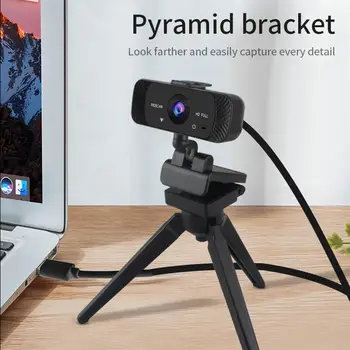 Webcam 1080P Web Kamera Ar Mikrofonu, USB Web Kamera, Full HD 1080P Cam Kameru, PC Datoru Live Video Zvana Darbu