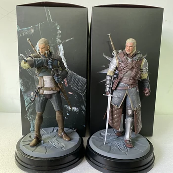 Witcher-ed 3 Savvaļas Medības Geralt Vilks Rīcības Attēls Iegūstama Modeli, Rotaļlietas, Dāvanu Lelle 24CM