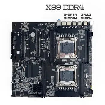 X99 Mātesplati Dual Cpu LGA 2011-3 CPU 8 DDR4 Atmiņas 256G SATA 2.0 NVME M. 2 Saskarni Darbvirsmas SSD Mātesplati X99 Dual Cpu