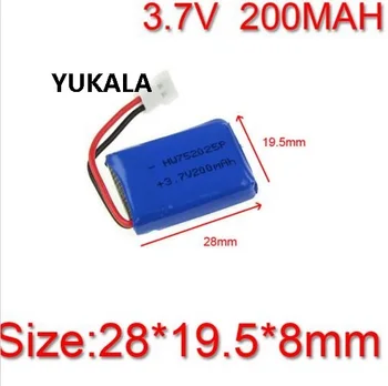 YUKALA 3,7 V 200mAh X4 X11 X13 tālvadības lidmašīnu gaisa kuģa baterijas 2gab/daudz Bezmaksas piegāde