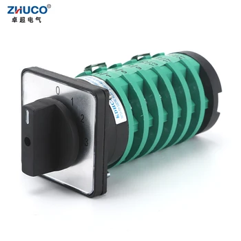 ZHUCO KDHC-32/6X3-6 690V 32A 4 Nostāju 6 Pole Elektr. Regulējams Metināšanas iekārta Pasūtījuma Rotācijas Nomaiņas Cam Slēdzis