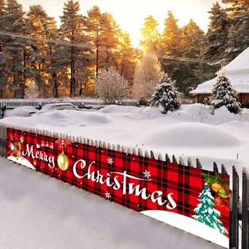 Ziemassvētku Baneri Āra Priecīgus Ziemassvētku Dekori Mājas Ziemassvētku Rotājumi Santa Claus Ziemassvētki Navidad Ir 2021. Jauno Gadu 2022 Dekori