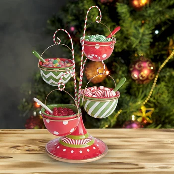 Ziemassvētku Divu Līmeņu Sveķu ēdināšanas Paplāte Cupcake Augļu Plate, kas Apkalpo Deserts Turētājs Virtuļi Turētājs Mājas Puse Supplies