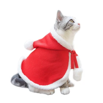 Ziemassvētku Pet Apmetņa Apkakles Suņiem, Kaķu Ziemassvētku Dressup Suņu Apģērbu ar Santa Claus Modelis Mājdzīvnieku Apģērbu Piederumi Jauno Gadu 2022