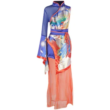 Ķīniešu Stila Džeza Deju Tērpu Sievietēm, Naktsklubs Skatuves Sniegumu Apģērbs Drag Queen Dj Dziedātāja Rave Festivāls Apģērbu BL6868