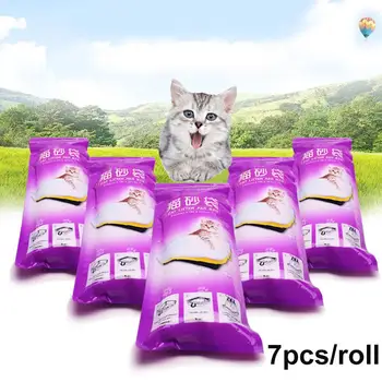7Pcs/Roll Aukliņu Bieza Pet Kaķu Pakaiši Pan Soma Starplikas Kabata Uzkopšanas Piederumi