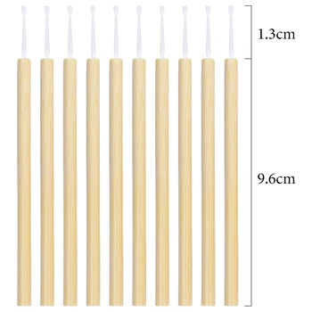 Vienreizējās lietošanas bambusa Mikro Otas Kosmētikas Līdzeklis skropstu Tuša Zižļus Uztriepju Microbrush par Skropstu Pagarināšana Grims Acu ēnu otas Instrumenti